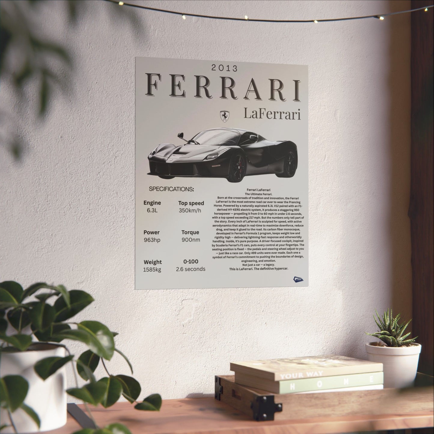 Ferrari LaFerrari Custom Poster