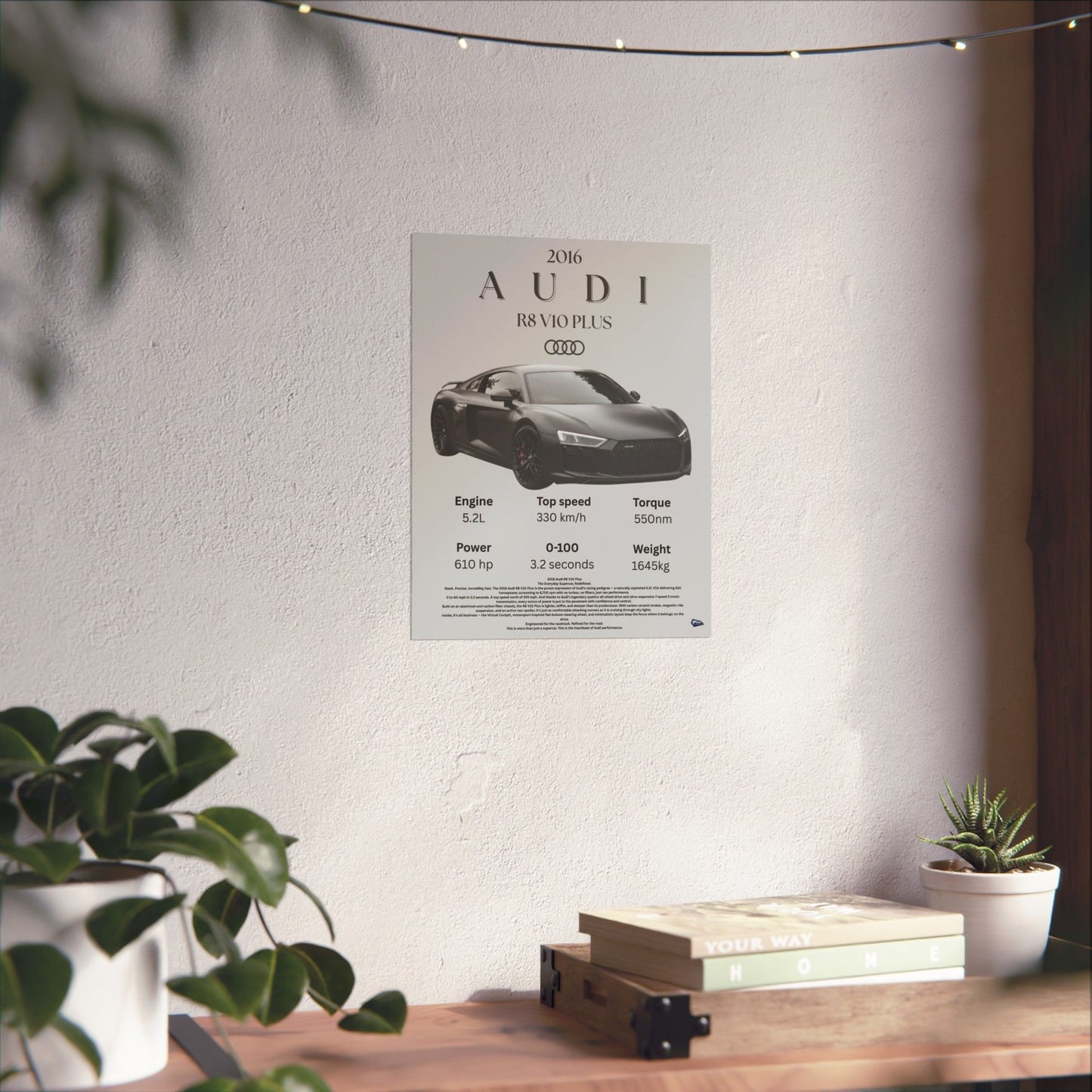 AUDI R8 Custom Poster