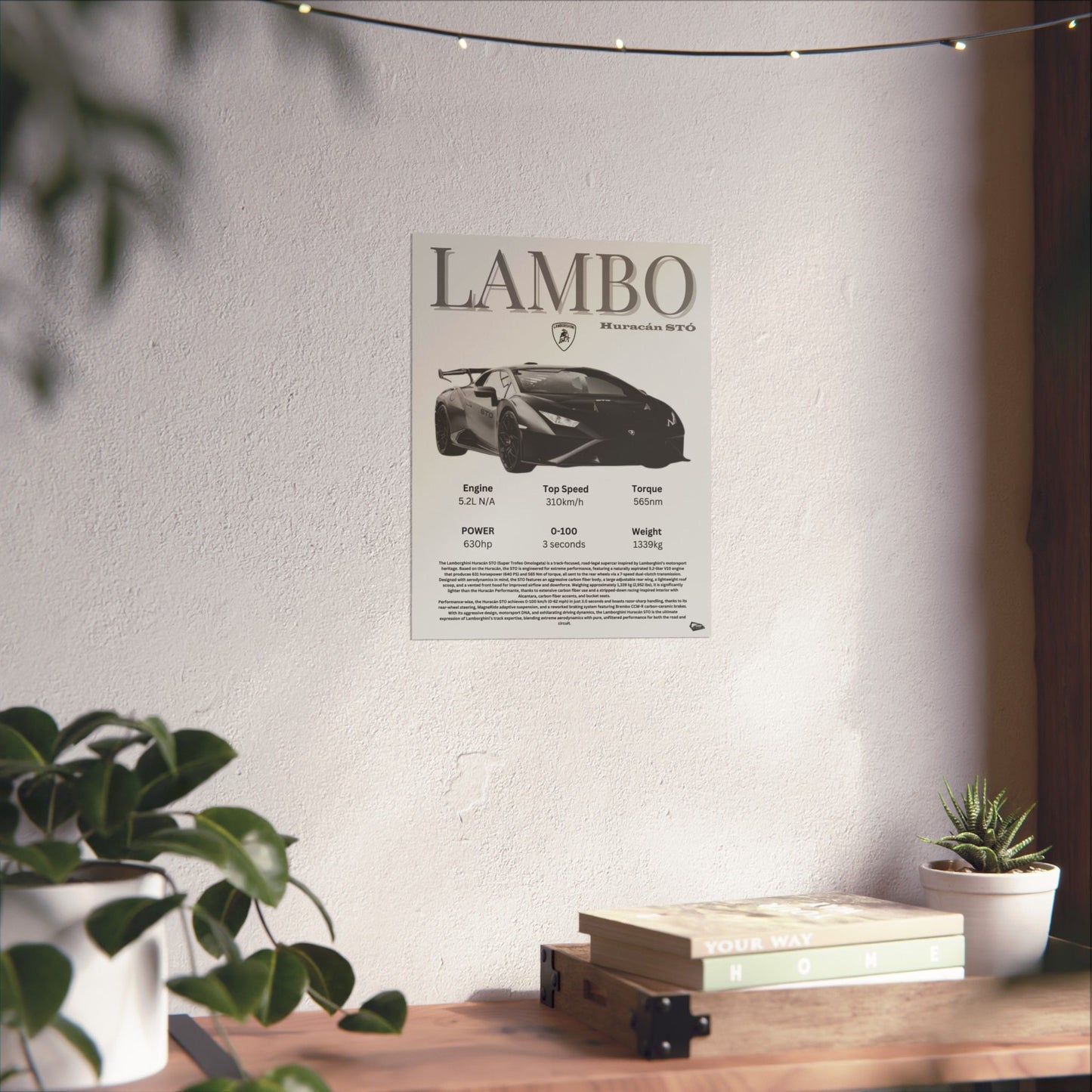 Lamborghini STO Custom Poster