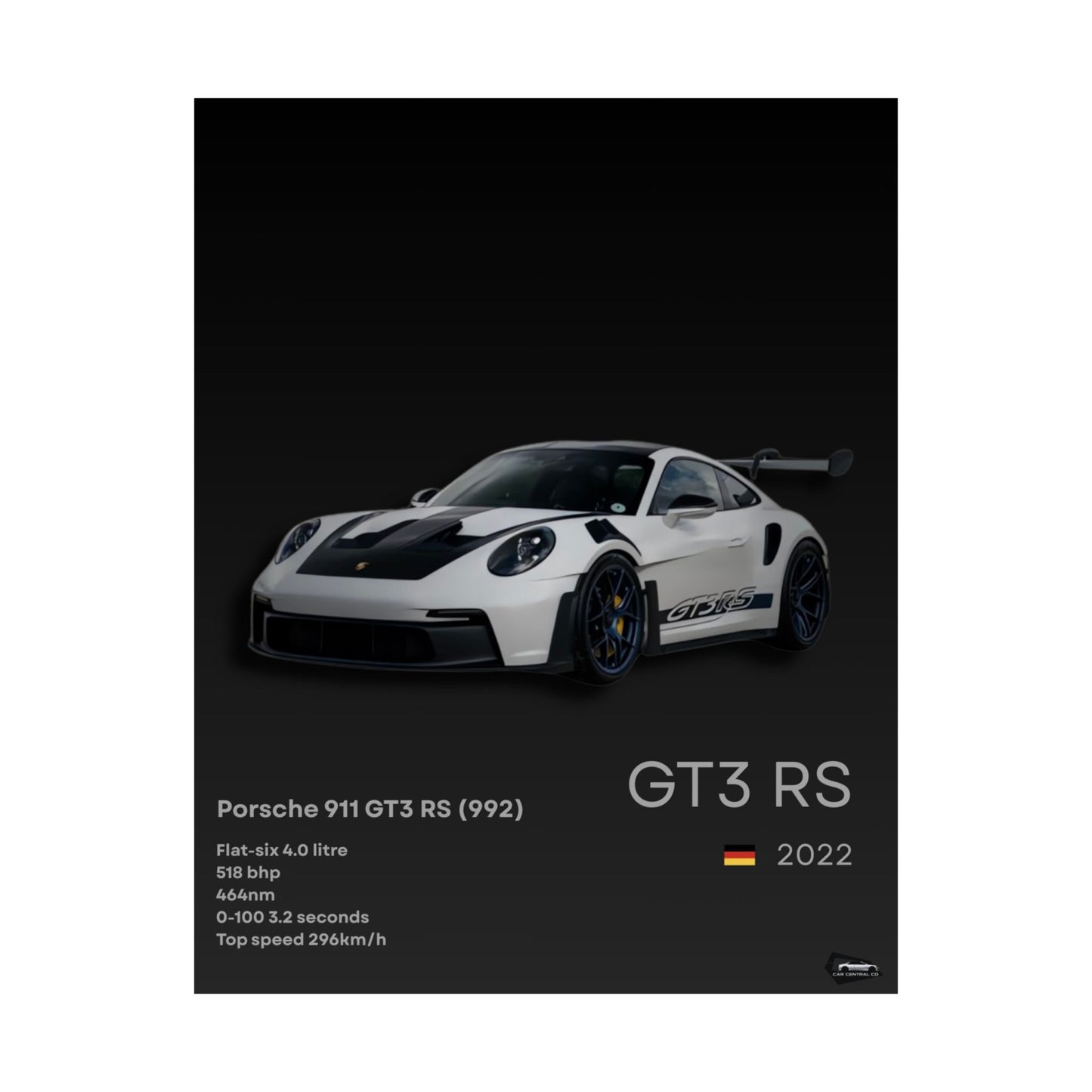 Porsche GT3 RS Custom Poster