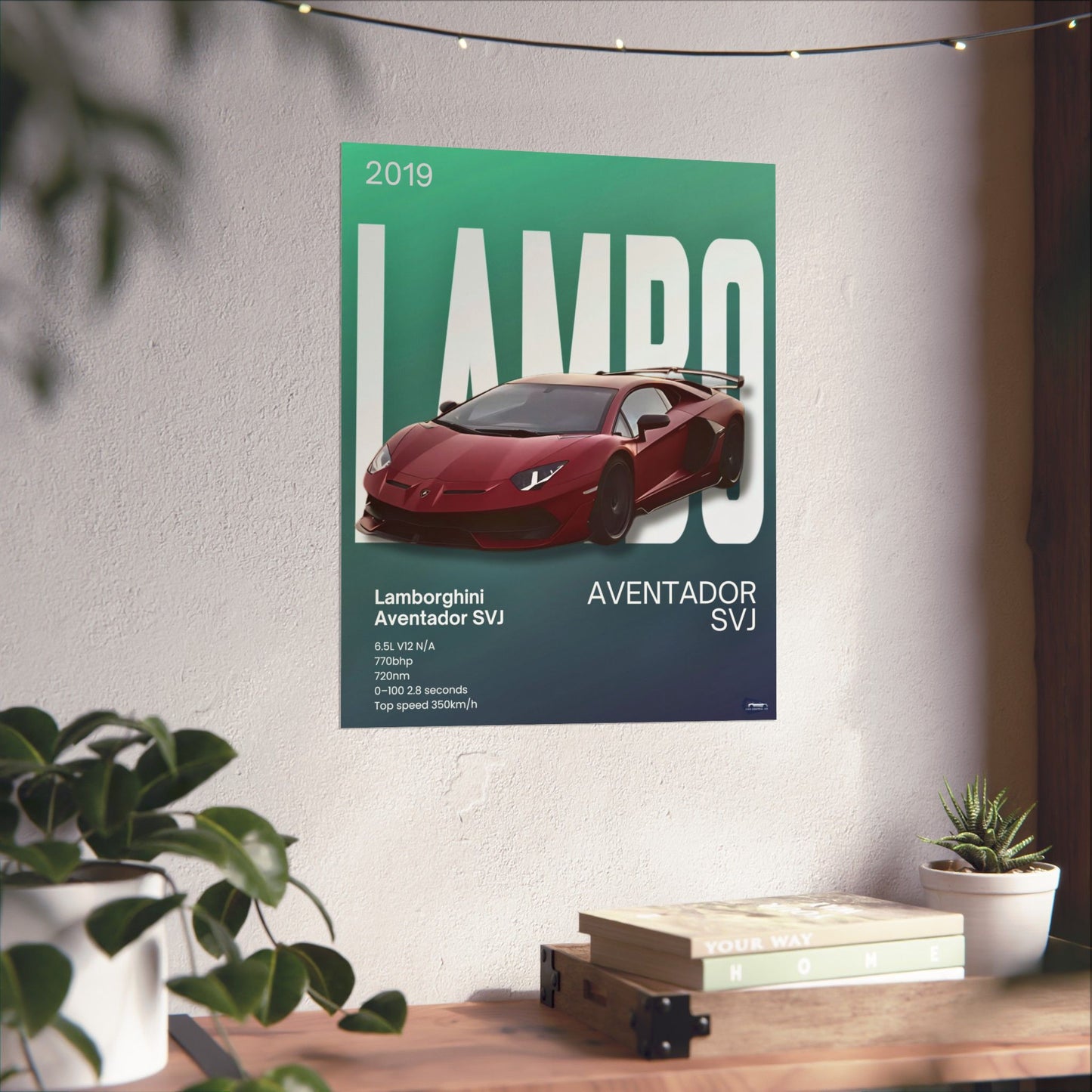 Lamborghini SVJ Custom Poster