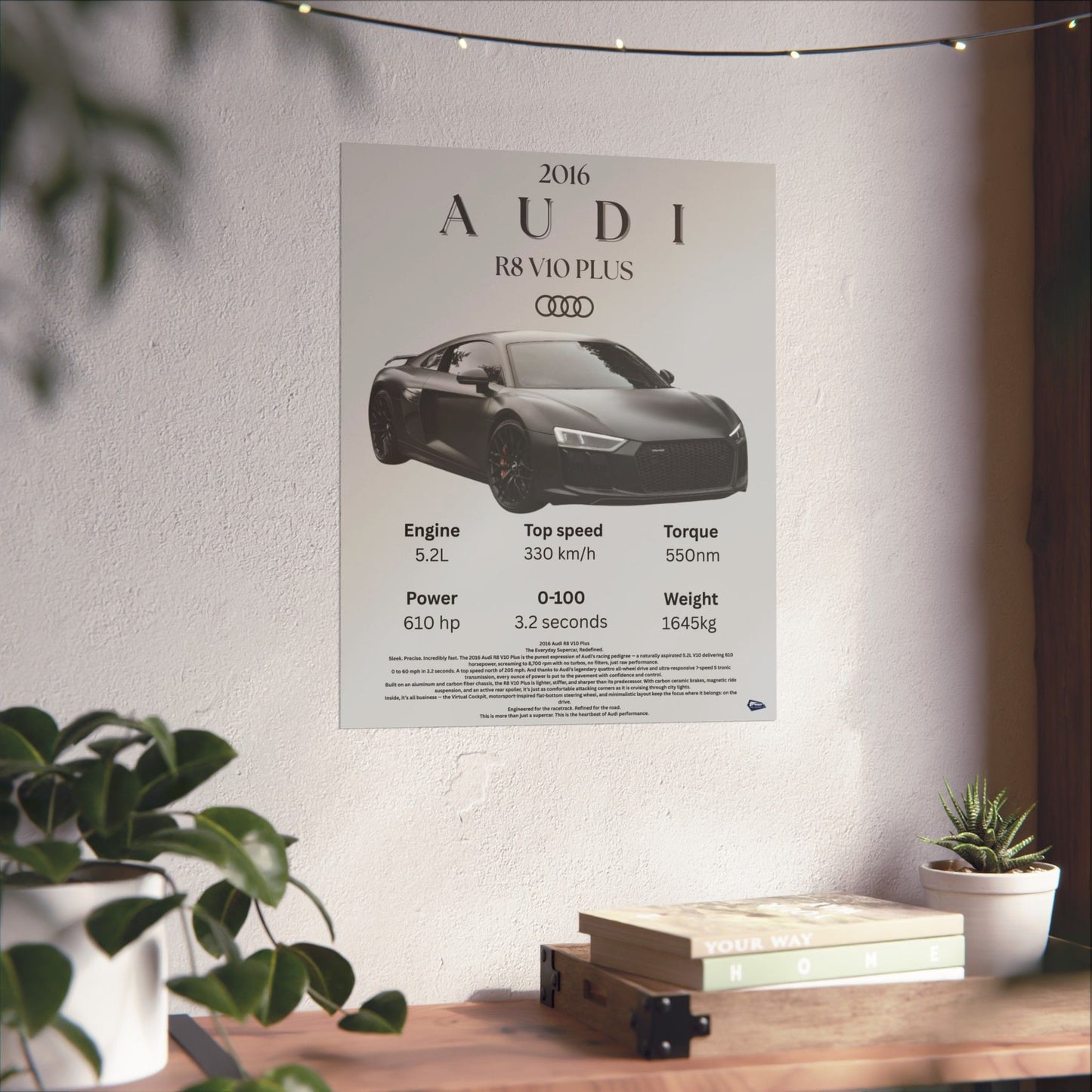 AUDI R8 Custom Poster