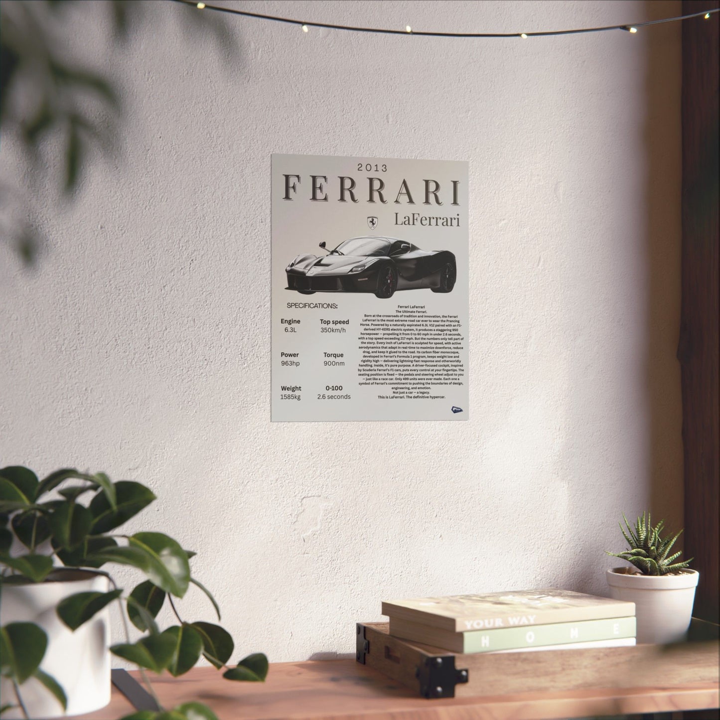 Ferrari LaFerrari Custom Poster