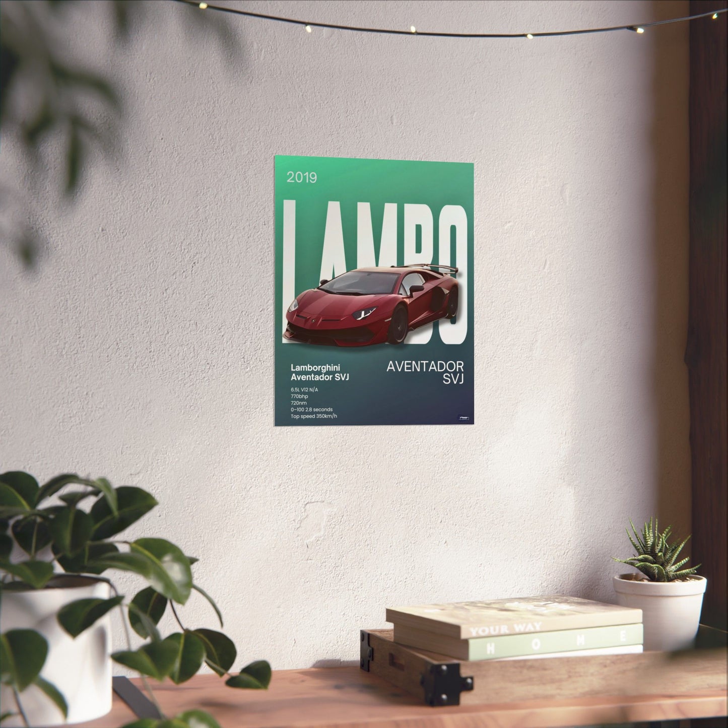 Lamborghini SVJ Custom Poster
