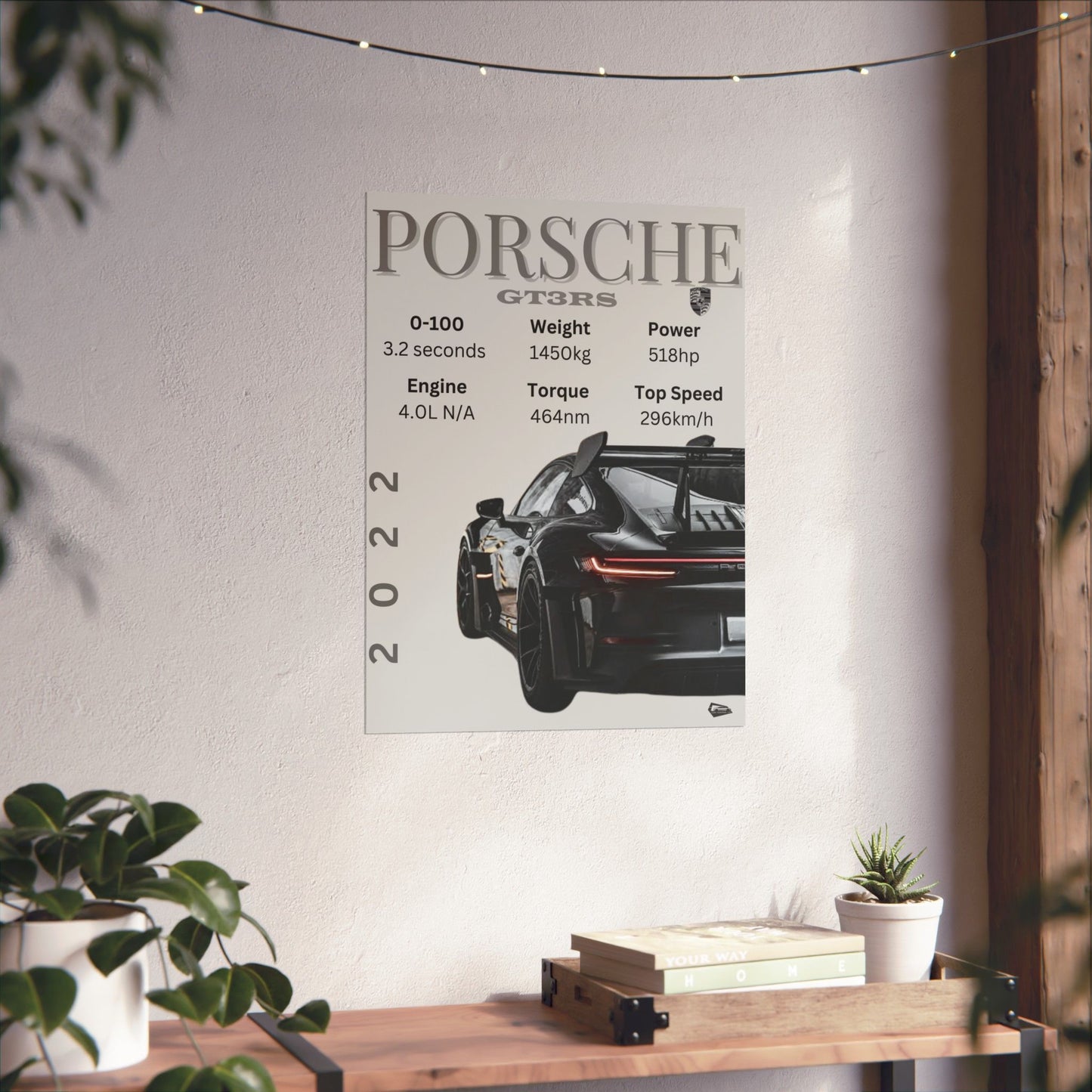 Porsche GT3RS Custom Poster
