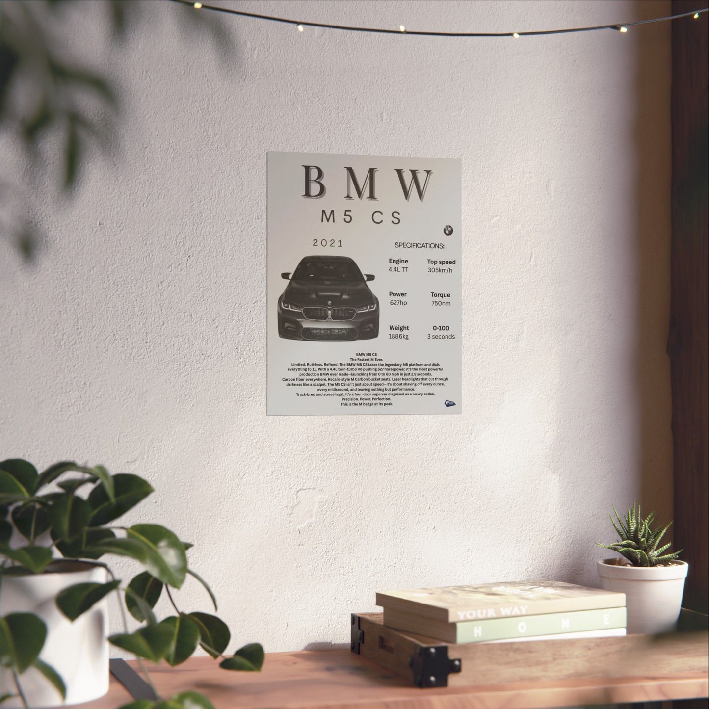 BMW M5 CS Custom Poster