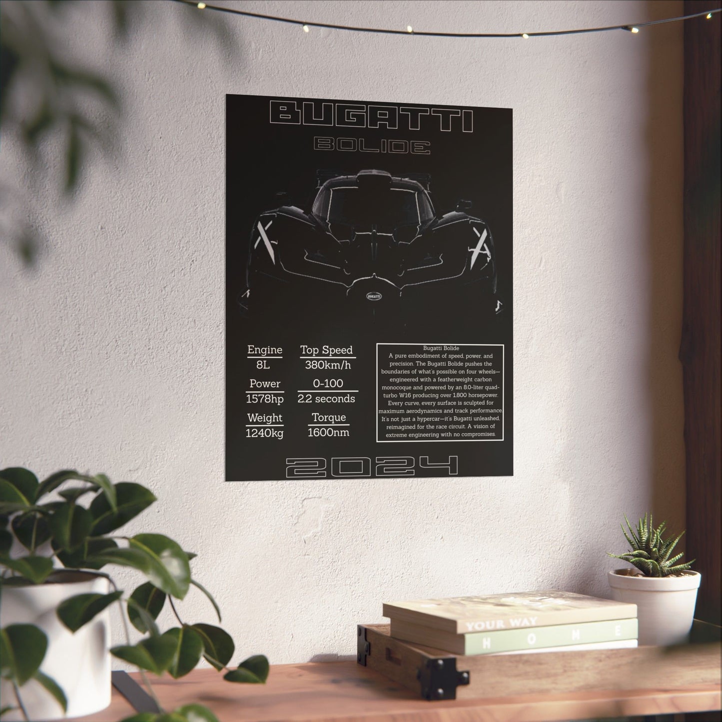 Bugatti Bolide Custom Poster