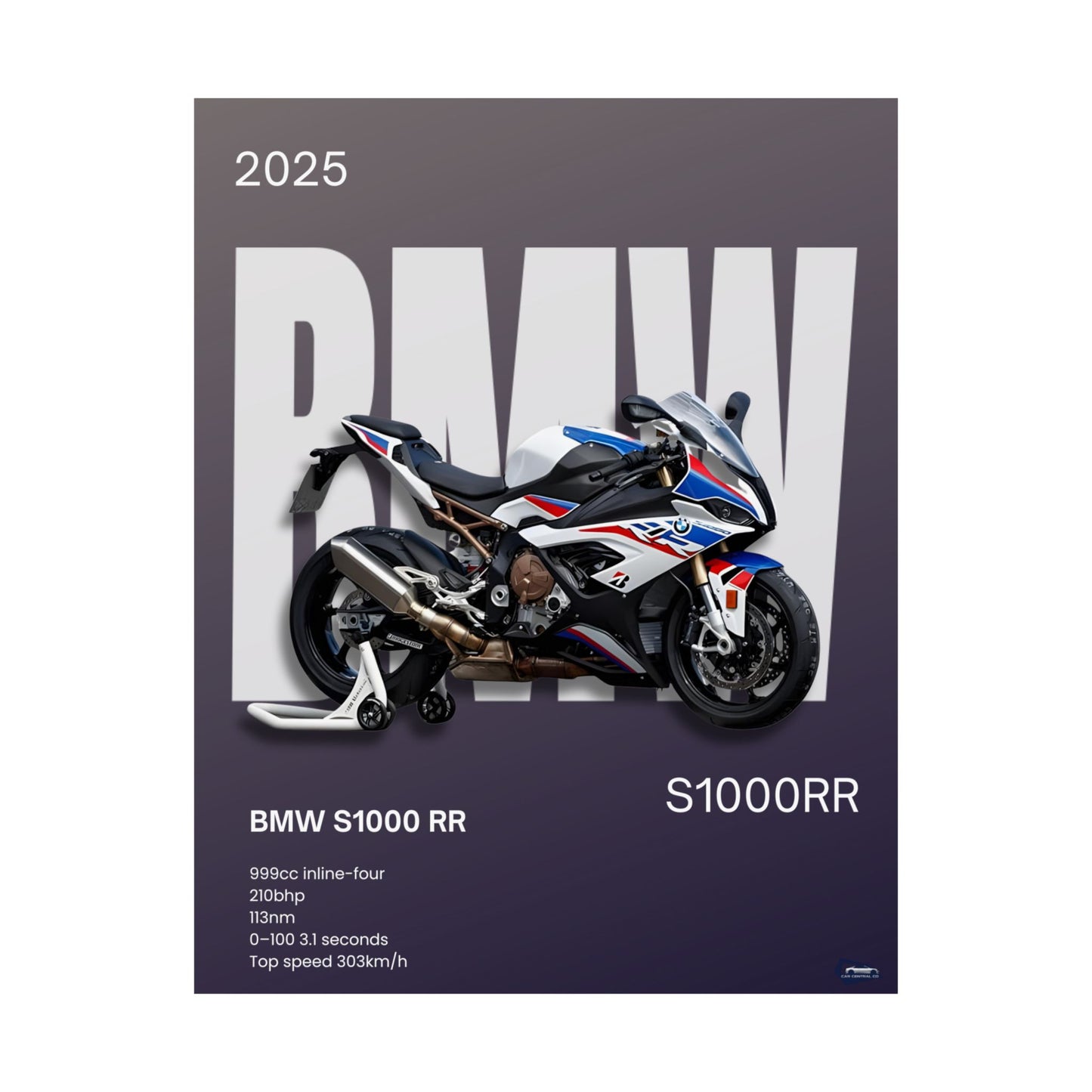 BMW S1000RR Custom Poster