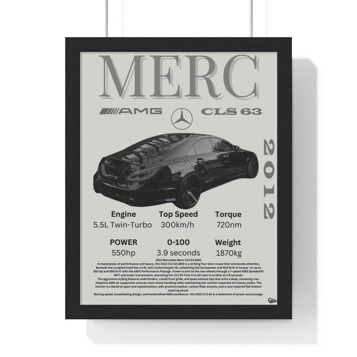 Mercedes CLS 63 AMG Custom Poster
