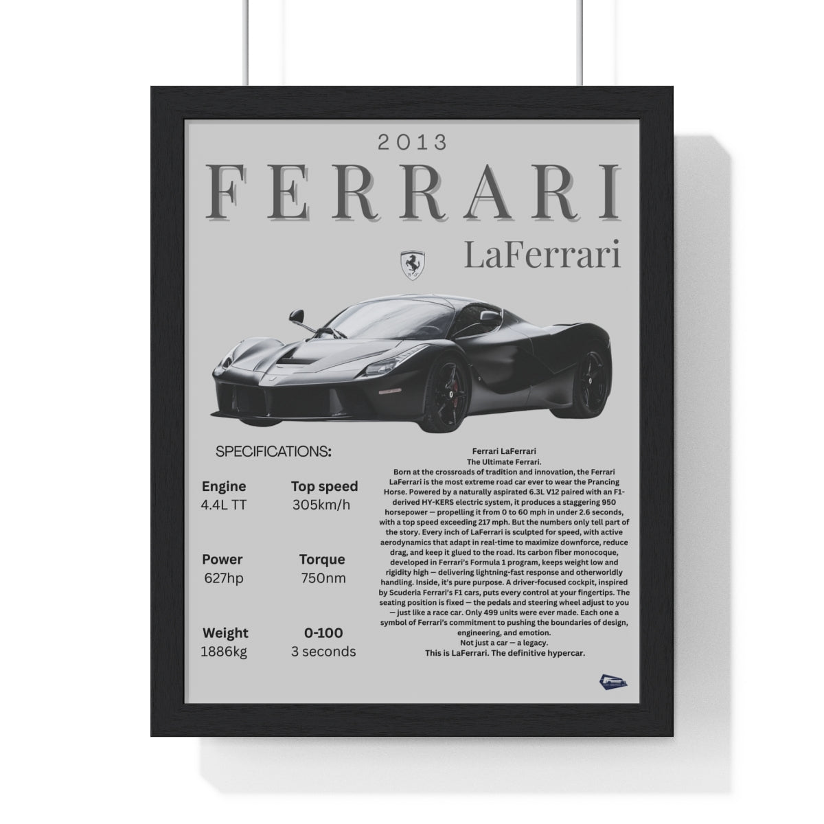 Ferrari LaFerrari Custom Poster