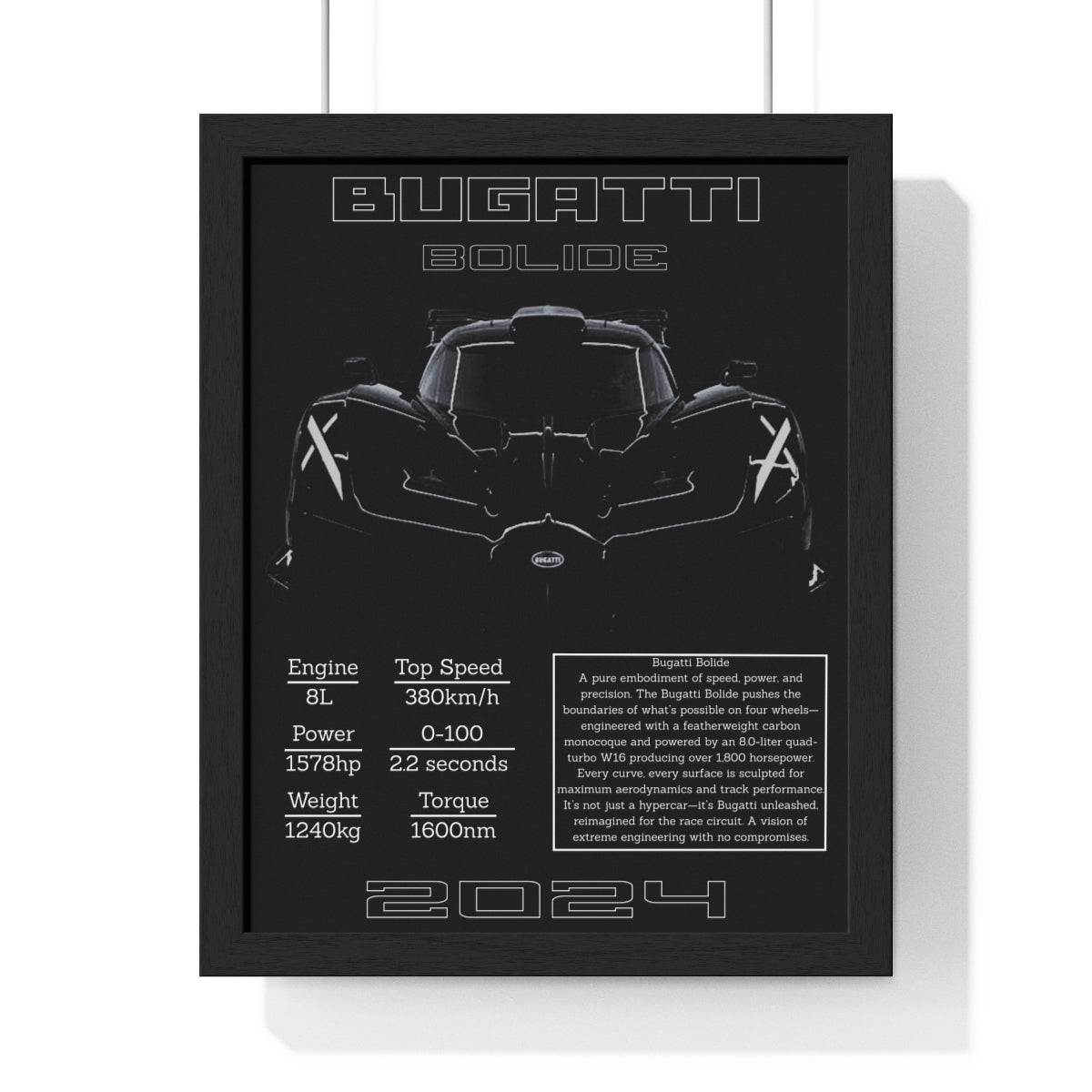 Bugatti Bolide Custom Poster