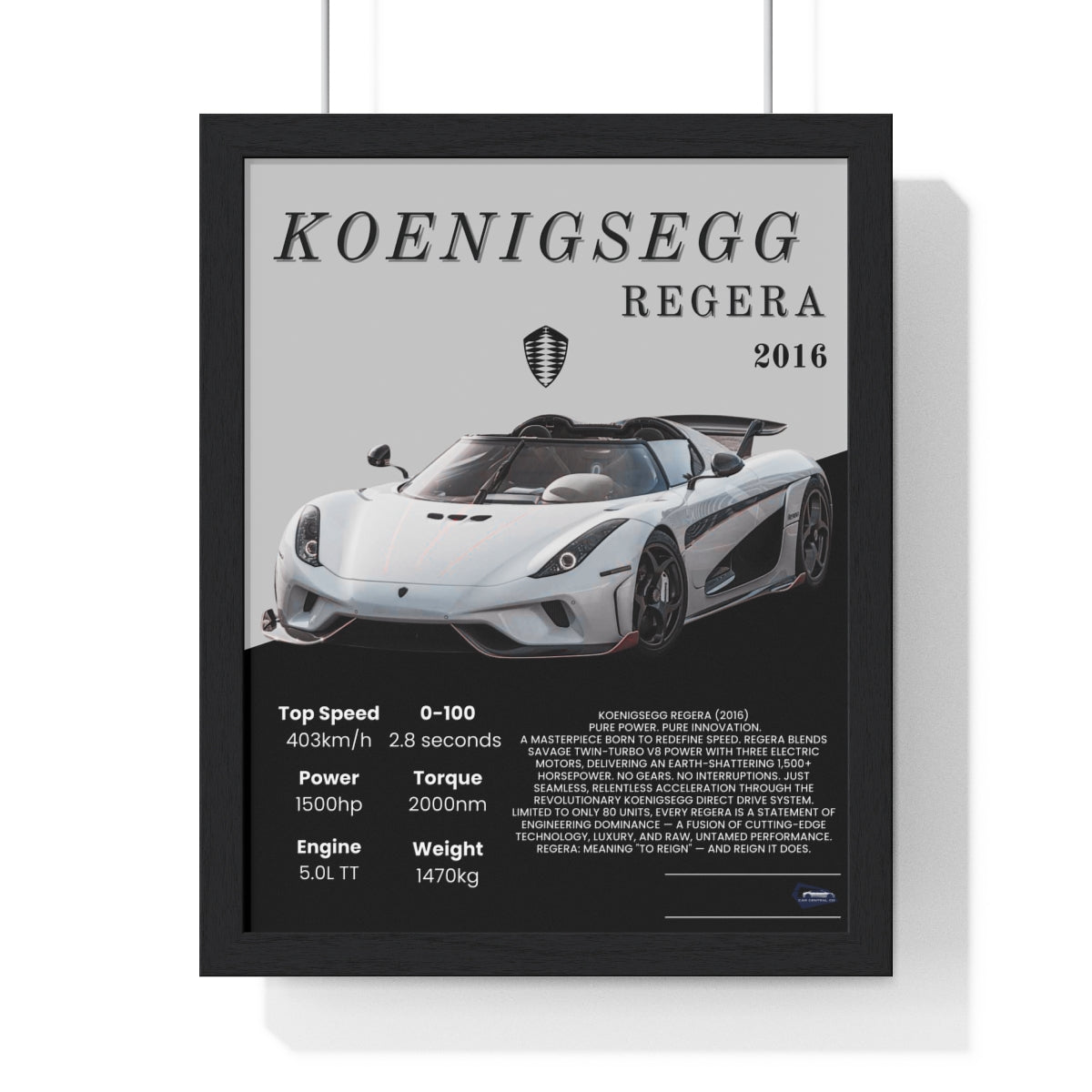Koenigesgg Regera Custom Poster