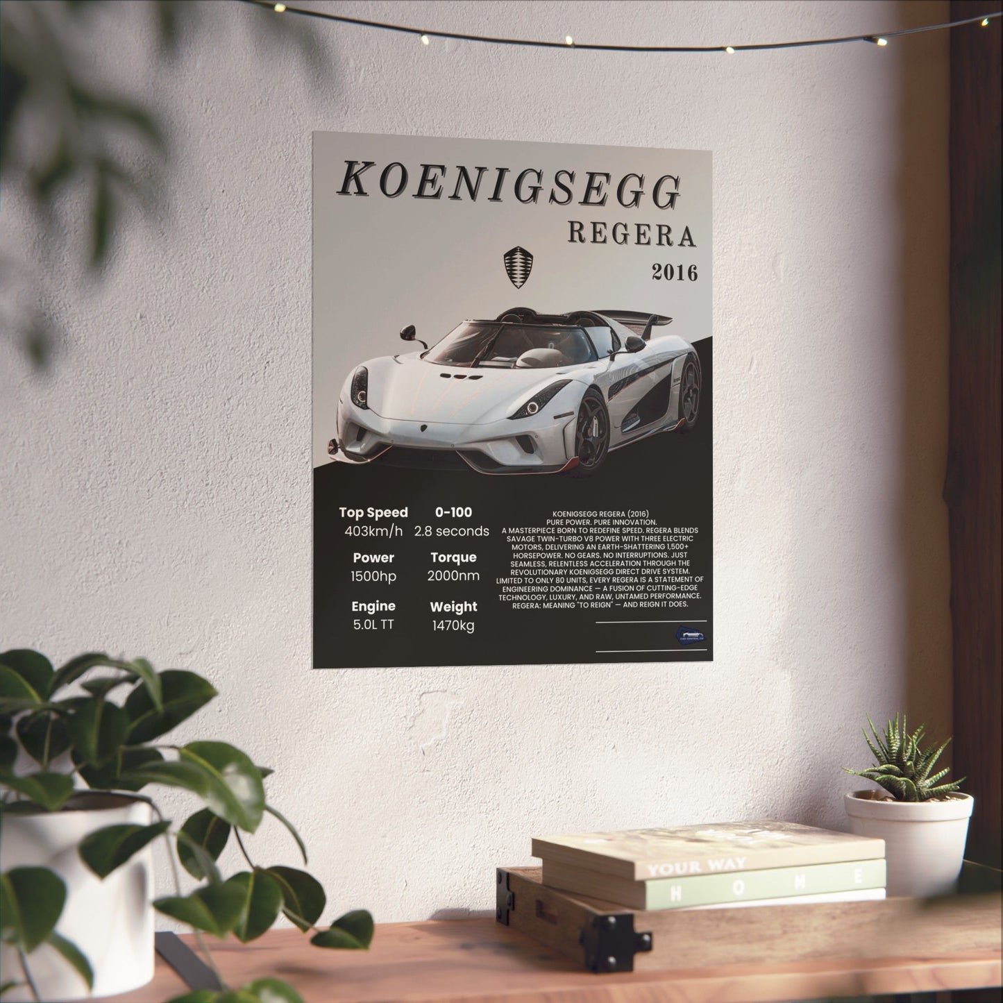 Koenigesgg Regera Custom Poster