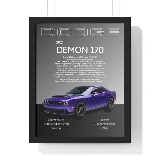 Dodge Demon 170 Custom Poster