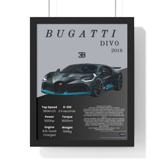 Bugatti Divo Custom Poster