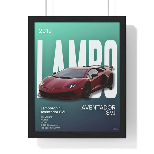 Lamborghini SVJ Custom Poster