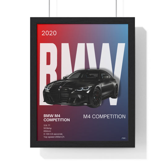 BMW M4 Competition Custom Poster
