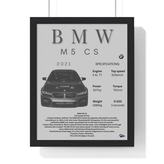 BMW M5 CS Custom Poster
